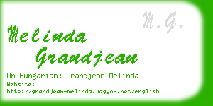 melinda grandjean business card